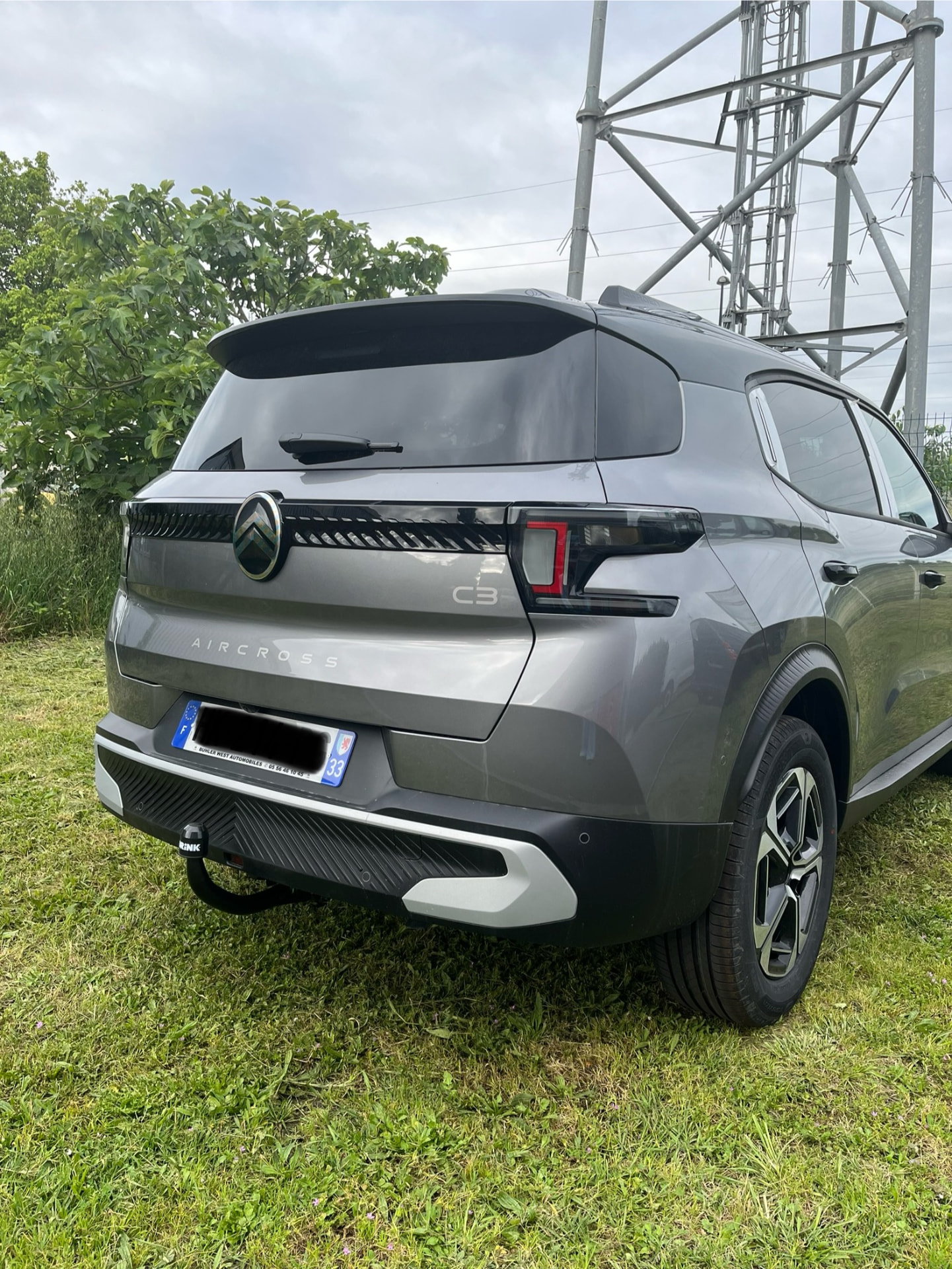 Citroën C3 Aircross 2017 – 2024 après la pose de l'attelage – pose attelage Bordeaux | Aquitaine Rechange Auto