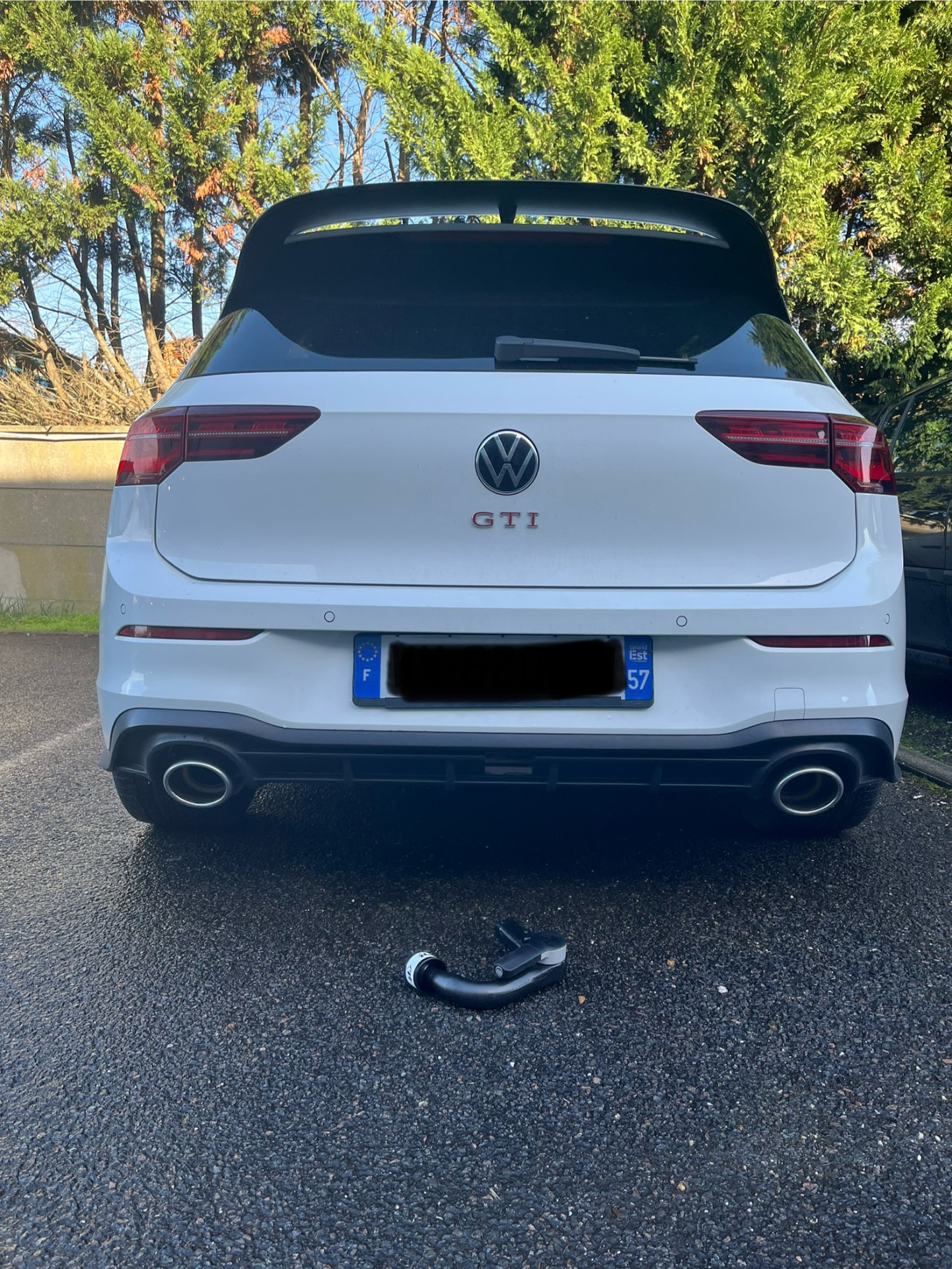 Volkswagen Golf 8 GTI Clubsport 2020 – avant la pose de l'attelage – pose attelage Bordeaux | Aquitaine Rechange Auto