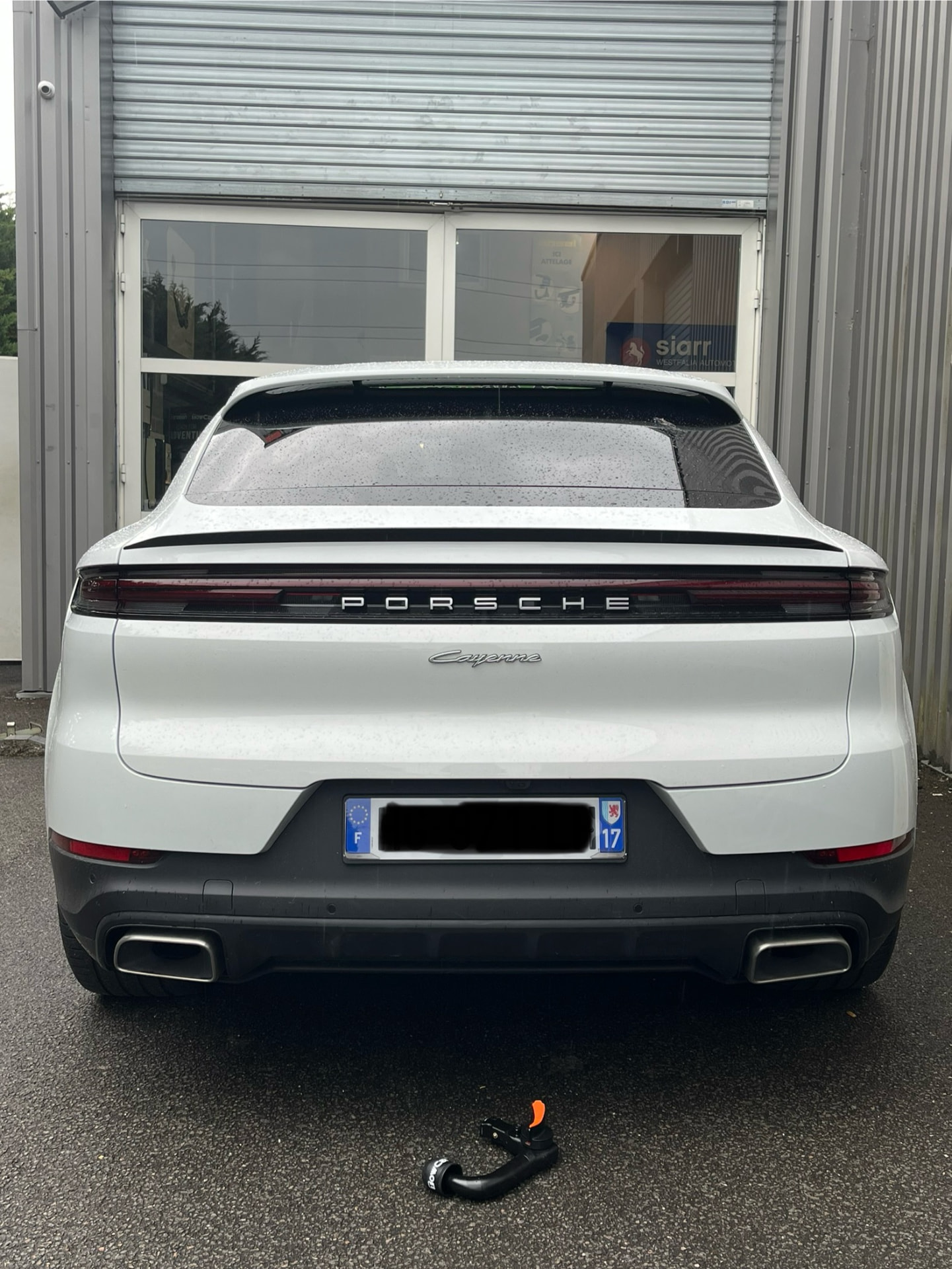 Porsche Cayenne 2017 – avant la pose de l'attelage – pose attelage Bordeaux | Aquitaine Rechange Auto
