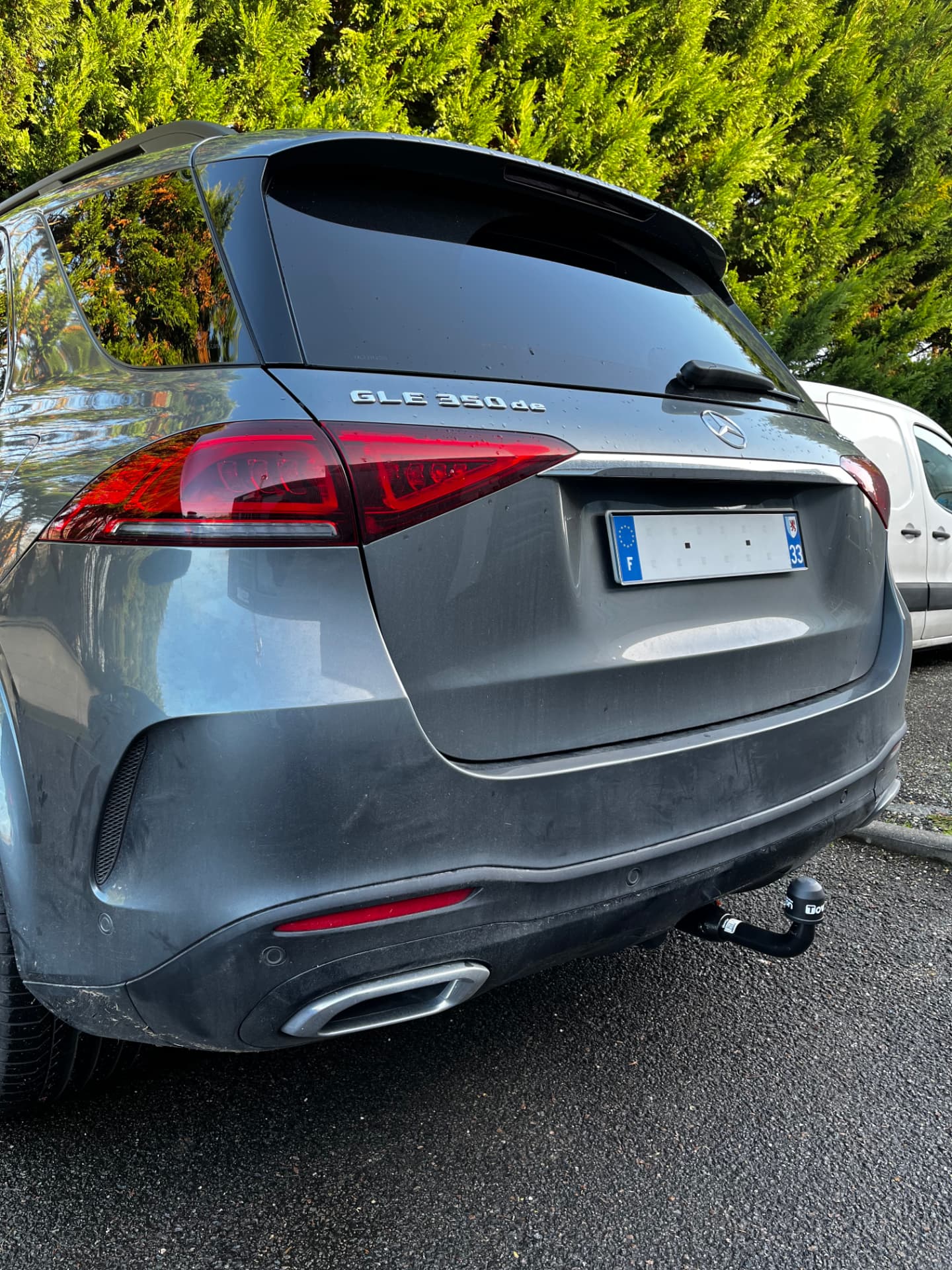 Mercedes GLE W167 2018 – après la pose de l'attelage – pose attelage Bordeaux | Aquitaine Rechange Auto